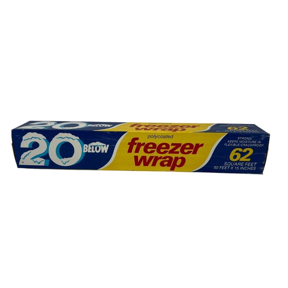 20 Below Freezer Wrap 62 SQ FT NIP Sealed Kitchen Storage Solution